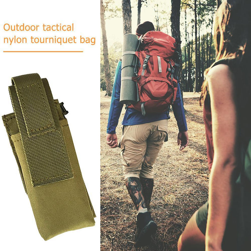 1pc Portable Tourniquet Scissors Flashlights Storage Bag Outdoor EDC Accessories