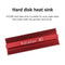 Solid State Hard Drive NVME Heat Sink Hard Disk Aluminum Radiator (Red) Newly