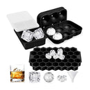 Silicone Diamond Ice Tray Set Honeycomb Square Ice Box Round Ice Hockey Bar Tool