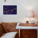 Neon Guitarist Retro Metal Plate Tin Sign Plaque for Bar Pub Club Cafe Arts