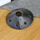 Waterproof Star Hollow PU Leather Lamp Cover Dustproof Lampshade Decoration