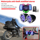 HY-008 Motorcycle Bluetooth Speaker Audio System with Mic TF AUX FM Radio U