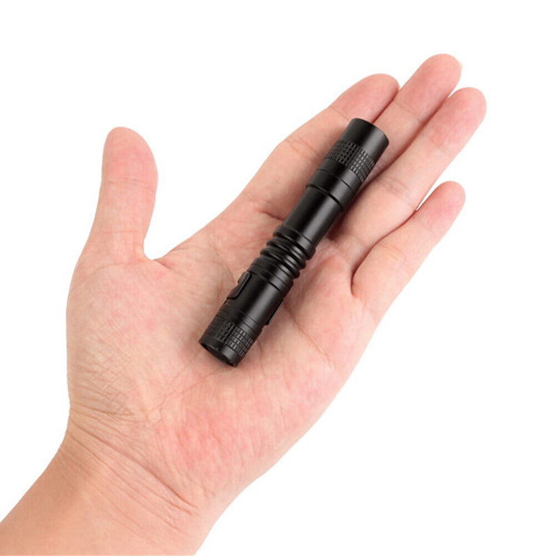LED Flashlight Outdoors Mini Torch Pen Lamp for Camping Hiking Battery Powere