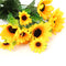 Artificial Sunflower Lifelike Silk Flower Photo Prop Bouquet Wedding Party Decor