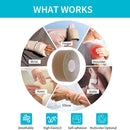 Elastic Cotton Self Adhesive Tape Sports Bandage Muscle Support Pad (Skin) Newly