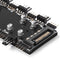1 To 8 Multi Way Splitter RGB PWM HUB 12V/4 Pin for Fan Motherboard (SATA) Newly