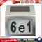 House Number LED Solar Lamp Waterproof Outdoor Address Number Sign Light Newly