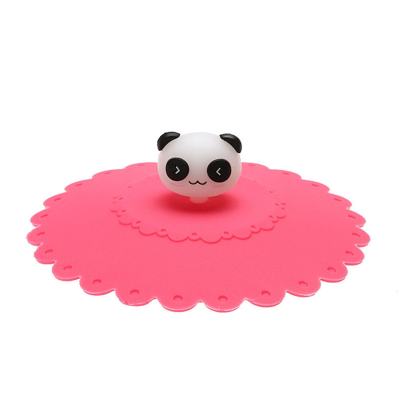 Cute Anti-dust Silicone Glass Cup Cover Coffee Seal Lid Cap (Panda)
