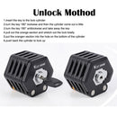 Bracket Bike Locking Chain With 3 Keys Folding Bicycle Lock Foldable Locks