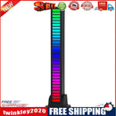Type-C APP Control RGB 32 LED Voice-Activated Light Bar (Jazz Black x2)