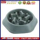 Pet Dog Feeding Food Bowls Plastic Slow Eating Feeder Dish Bowl Prevent Obe