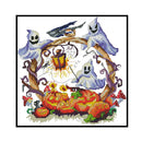 Partial Embroidery Halloween DIY Cross Stitch Kits Stamped 11CT Needlework