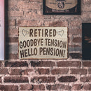 Retro Pension Letter Metal Plate Painting for Bar Pub Tin Plaques Wall Sign