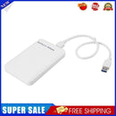 2.5 inch USB3.0 to SATA 3.0 HDD Hard Disk Drive External Case Box (White)