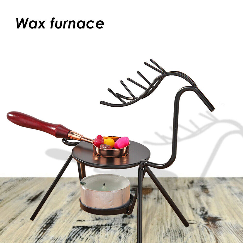 Retro Sealing Wax Furnace Wood Sealing Wax Beads Sticks Warm Melting Glue Pot