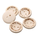 (100pcs/pack) Handmade with love Buttons Scrapbooking Sewing 20mm  Newly