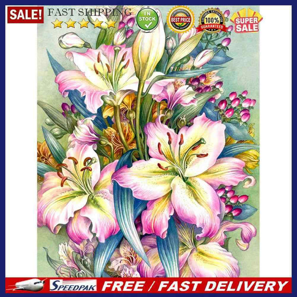 Drawing Paintwork Flower Bush Home Living Room Decoration 40x50cm Without Fra