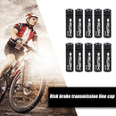 10pcs RISK Bicycle Cable End Cap Road Bike Shift Brake Wire Tip (Black 4mm)