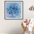 5D DIY Full Drill Round Shape Flower Grass Rhinestone Diamond Drawing for Hom