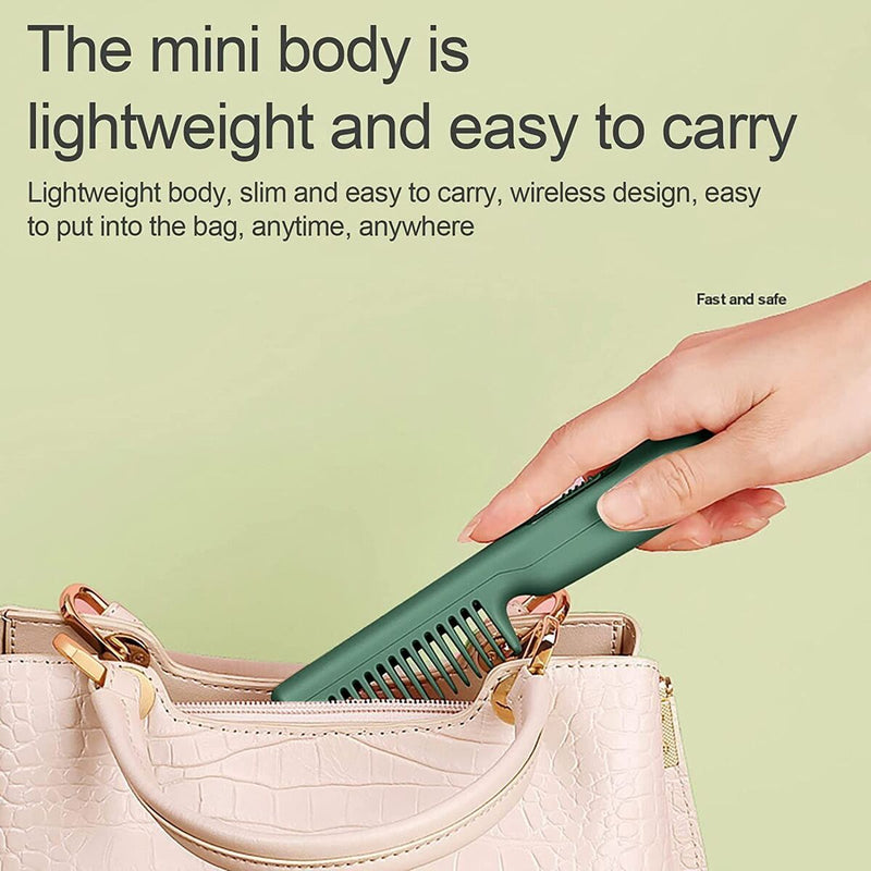 Styling Dual-Purpose 360° Hair Styler Hair Straightener Comb Curler Portable