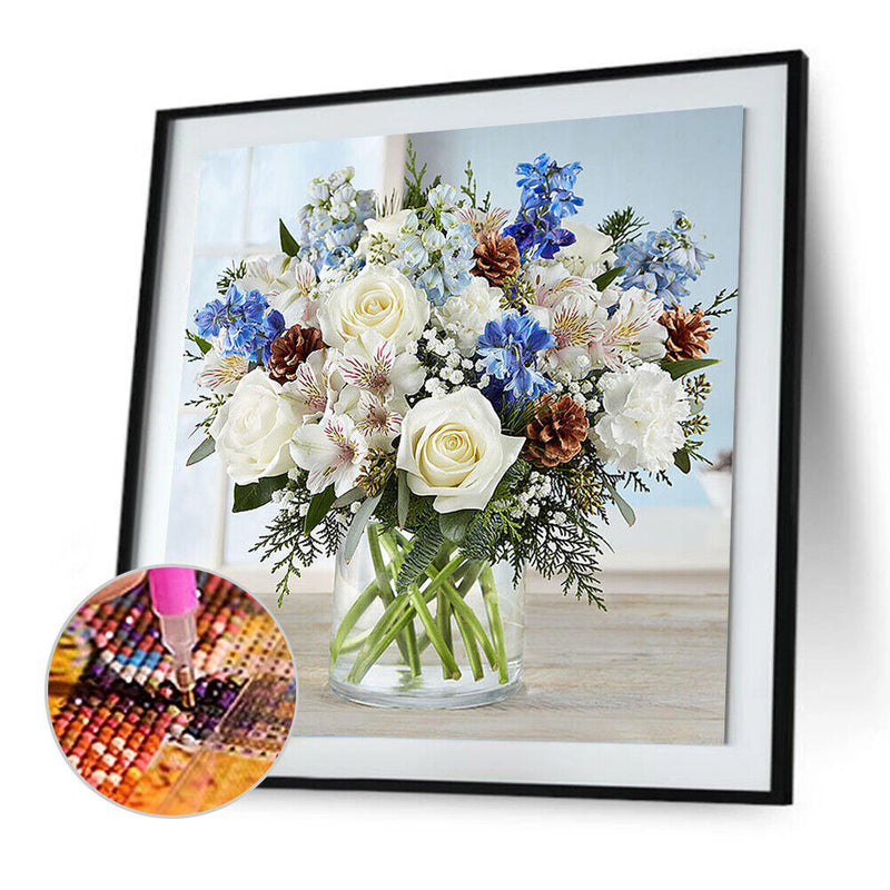 5D DIY Full Drill Diamond Painting Cross Stitch Embroidery Kit (Vase-k508)