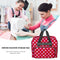 Sewing Machine Handbag Crochet Kits Print Travel Carrying Case (Red) Newly