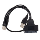 USB 2.0 to SATA 7+15 Pin 22Pin 2.5 inch HDD SSD Hard Drive Adapter Cable