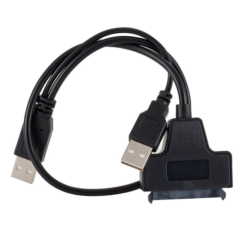USB 2.0 to SATA 7+15 Pin 22Pin 2.5 inch HDD SSD Hard Drive Adapter Cable
