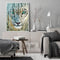 Canvas Painted Oil Paint By Numbers Snow Leopard Wall Art Modern Bedroom Decor