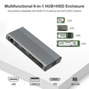 SOBW 6-Port USB C HUB Type C 3.1 to M.2 B-Key HDMI Compatible with 4K HDMI,Type