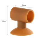 Sucker Anticollision Rubber Mat Mute Silencer Door Handle Stops Pad (Coffee