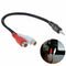 Stereo Male Jack To 2 RCA Female Plug Adapter Headphone N5J4 Cord 3.5mm W2T7