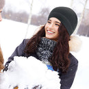 Men Women Winter Fleece Hats Windproof Warm Sports Cycling Running Skiing C
