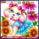 Flower dog 5D DIY Diamond Painting Kits Partial Special Shape Drill