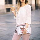 DIY Deer Special Shaped Diamond Painting Wristlet Bag Women Wallet Zipper Clutch