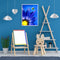 Blue Daisy Oil Paint By Numbers DIY Handpainted on Canvas Wall Art (B883)