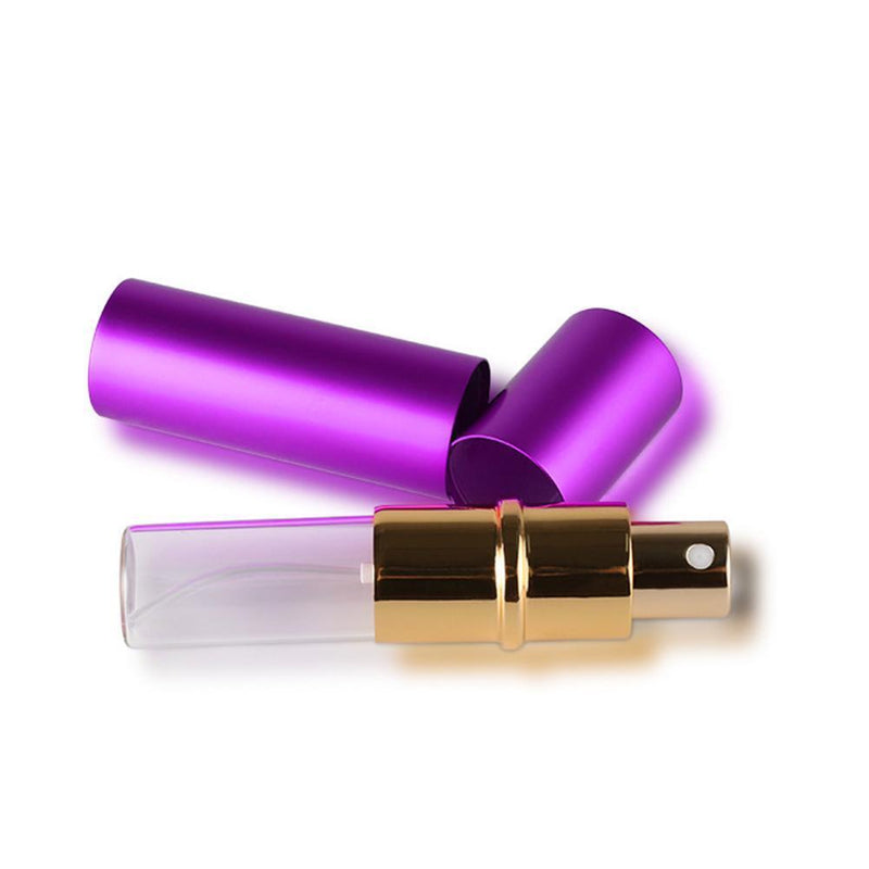 10ml Mini Perfume Refillable Bottle Travel Cosmetic Spray Atomizer (Purple)