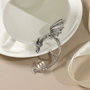 Punk Style Fashion Jewelry Ear Studs Dragon-Shaped Cuff Earrings Ear Clip