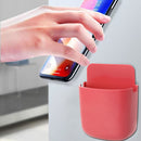 Wall Mounted Organizer Storage Box TV Remote Control Phone Holder (Red) Newly