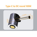 Magnetic Fast Charging Cable 100W Type C Female to 8Pin Round Connector Adapter