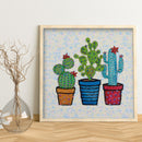 5D Special Shaped Crystal Cactus Full Drill Diamond Painting