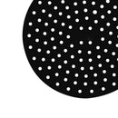 Air Fryer Liner Pad Silicone Baking Anti Slip Steamers Mats (Black 8in)
