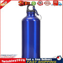 Aluminum Portable Outdoor Sports Water Bottle Kettle with Lid (Blue 600ml) Newly