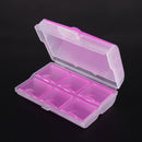 Travel Tablet Pill Medicine Dual Layer 6 Compartments Dispenser Box(Pink)