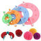 Pompom Maker Kit Knitting Crafts 4 Different Sizes Ball 8PC Making Tools Q5H3