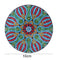 5D DIY Diamond Painting Mandala Wooden Round Coaster Cup Cushion (AA1058-7)