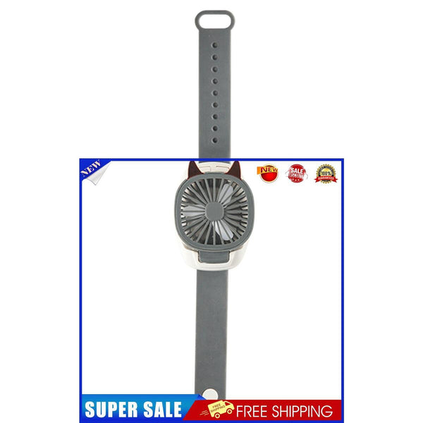 Fan Watches, Mini Silent Electric Personal Watch Cooling Wrist Fan (Grey)