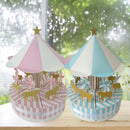 Romantic Carousel Candy Box Wedding Birthday Party Guest Gift Decor (Blue)