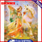 Girl Frameless Picture Oil Paint By Numbers Hand Painted Picture for Living Room