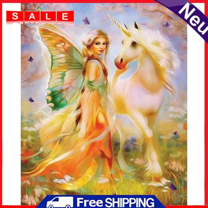 Girl Frameless Picture Oil Paint By Numbers Hand Painted Picture for Living Room